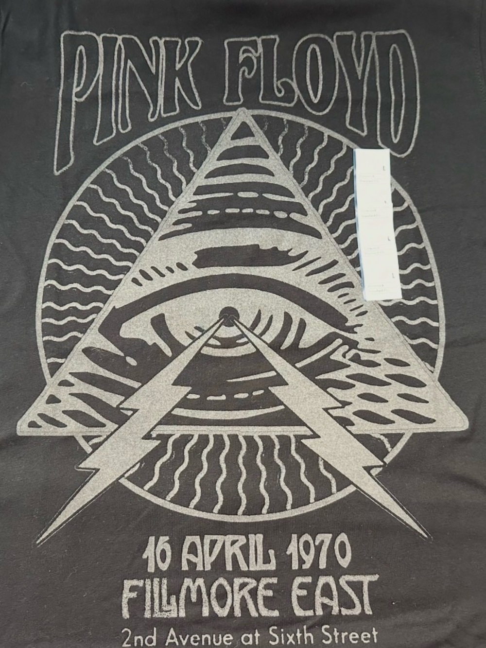 Pink Floyd Black & Silver Pyramid Eye Band Tee
